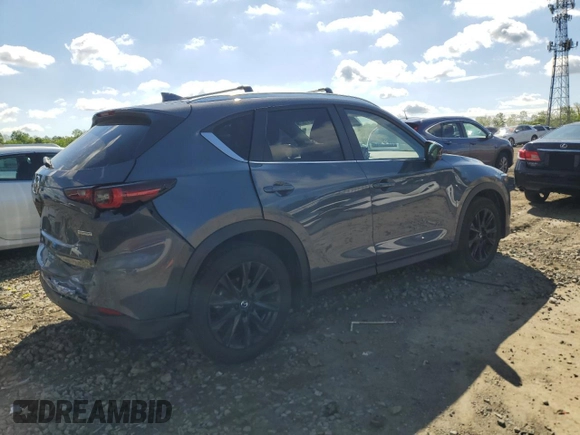 2023 Mazda CX-5 S Carbon Edition z VIN JM3KFBCM9P0110080, wystawiony jako Copart lot #55911635 z przebiegiem 20 835 mil mil oraz Szkoda całkowita • Salvage title. Historia ofert i sprzedaży dostępna na DreamBid. Obrazek 3.