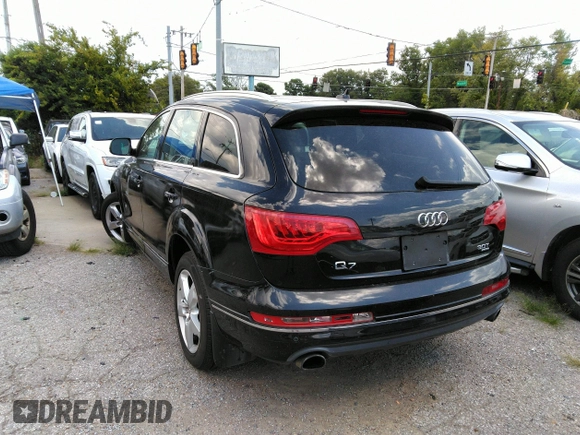 2014 Audi Q7 Premium Plus with VIN WA1LGBFE8ED016688, listed as a IAAI auction lot 42717215 with 61,517 mi miles and . Bid and sale history available at DreamBid. Image 3.