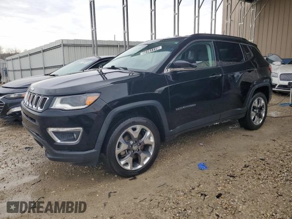2018 Jeep Compass Limited with VIN 3C4NJDCB4JT340733, listed as a Copart auction lot 50161175 with 84,826 mi miles and Clean Title. Bid and sale history available at DreamBid. Image 1.