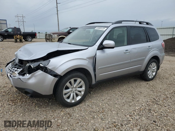 2012 Subaru Forester X Premium with VIN JF2SHADC1CH470590, listed as a Copart auction lot 59909125 with 83,692 mi miles and Salvage title. Bid and sale history available at DreamBid. Image 1.
