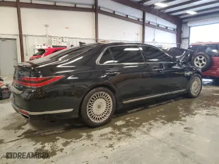 2020 Genesis G90 3.3T Premium with VIN KMTF34PA8LU081156, listed as a Copart auction lot 44808875 with 53,629 mi miles and Salvage Title. Bid and sale history available at carsss.com. Image 3.