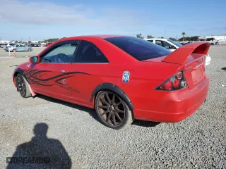 2001 Honda Civic EX with VIN 1HGEM22901L009803, listed as a Copart auction lot 47668165 with 230,728 mi miles and Salvage Title. Bid and sale history available at carsss.com. Image 2.