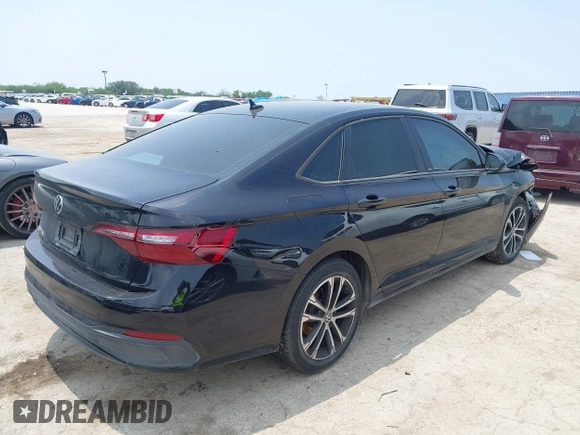 2024 Volkswagen Jetta Sport with VIN 3VWAM7BU3RM018730, listed as a IAAI auction lot 42158484 with 19,482 mi miles and . Bid and sale history available at DreamBid. Image 4.
