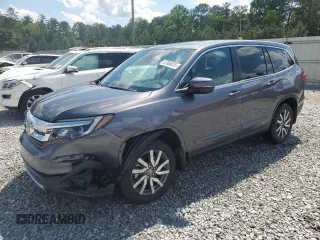 2019 Honda Pilot EX-L z VIN 5FNYF5H59KB028124, wystawiony jako Copart lot #57065075 z przebiegiem 55 260 mil mil oraz Szkoda całkowita • Salvage title. Historia ofert i sprzedaży dostępna na DreamBid. Obrazek 1.