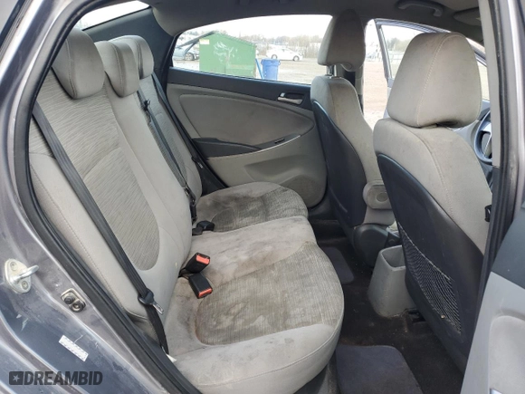2017 Hyundai Accent SE with VIN KMHCT4AE1HU313886, listed as a Copart auction lot 51102785 with 133,073 mi miles and Salvage Title. Bid and sale history available at carsss.com. Image 10.