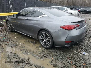 2021 Infiniti Q60 Luxe with VIN JN1EV7KL6MM470350, listed as a Copart auction lot 84838574 with 27,374 mi miles and Salvage title. Bid and sale history available at DreamBid. Image 2.