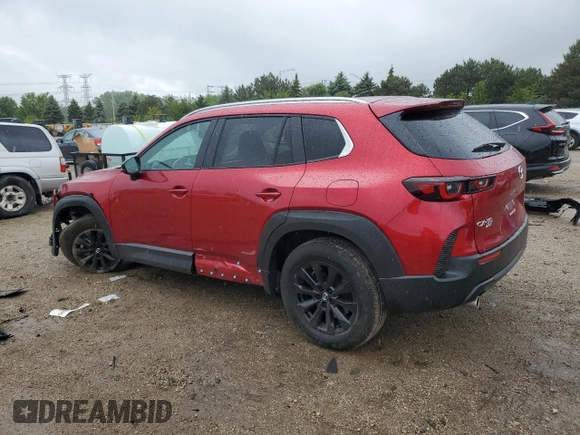 2024 Mazda CX-50 S Select with VIN 7MMVABAMXRN198957, listed as a Copart auction lot 57580945 with 11,982 mi miles and Salvage title. Bid and sale history available at DreamBid. Image 2.