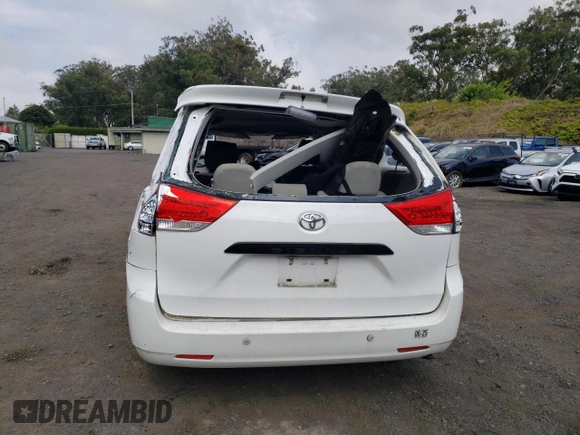 2014 Toyota Sienna L with VIN 5TDZK3DC8ES520037, listed as a Copart auction lot 54092715 with Not provided miles and Salvage title. Bid and sale history available at DreamBid. Image 6.