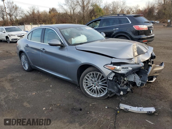 2019 Alfa Romeo Giulia Ti Sport with VIN ZARFANBN9K7612582, listed as a Copart auction lot 78522094 with 0 mi miles and Salvage Title. Bid and sale history available at carsss.com. Image 4.