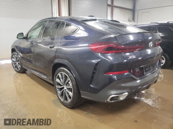 2025 BMW X6 xDrive40i with VIN 5UX33EX0XS9Z57353, listed as a Copart auction lot 50839665 with 1,758 mi miles and Clean Title. Bid and sale history available at carsss.com. Image 2.