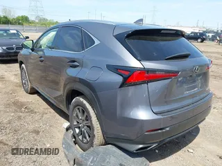 2019 Lexus NX with VIN JTJBARBZ0K2182616, listed as a IAAI auction lot 42097649 with 61,507 mi miles. Bid and sale history available at carsss.com. Image 3.
