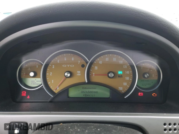 2004 Pontiac GTO with VIN 6G2VX12GX4L213549, listed as a Copart auction lot 54344355 with 53,580 mi miles and Salvage Title. Bid and sale history available at carsss.com. Image 9.