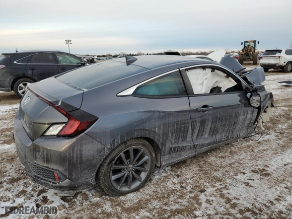 2020 Honda Civic Coupe EX with VIN 2HGFC3B37LH352293, listed as a Copart auction lot 42313235 with 0 mi miles and Salvage Title. Bid and sale history available at carsss.com. Image 3.