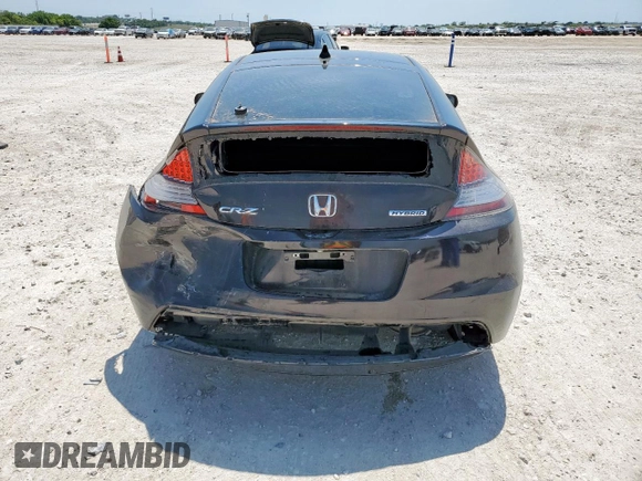 2015 Honda CR-Z EX with VIN JHMZF1D6XFS001159, listed as a Copart auction lot 57032225 with 59,903 mi miles and Salvage title. Bid and sale history available at DreamBid. Image 6.
