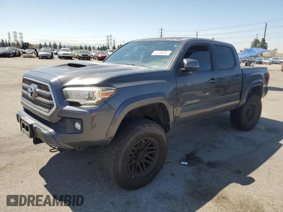 2017 Toyota Tacoma SR5 with VIN 3TMCZ5AN3HM076315, listed as a Copart auction lot 53828955 with 172,923 mi miles and Salvage Title. Bid and sale history available at carsss.com. Image 1.