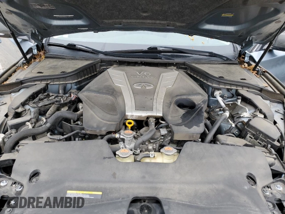 2017 Infiniti Q50 Signature Edition with VIN JN1EV7APXHM730064, listed as a Copart auction lot 58155405 with 93,425 mi miles and Salvage title. Bid and sale history available at DreamBid. Image 11.