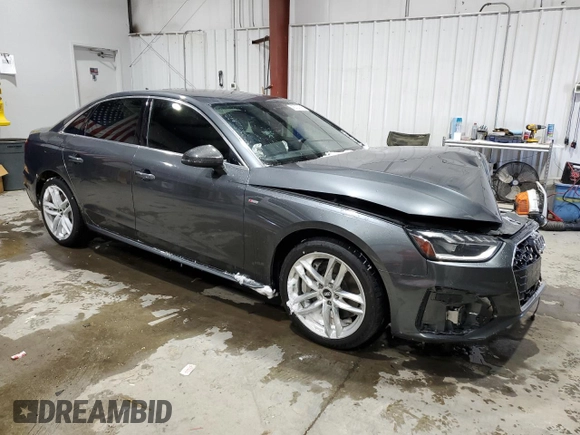 2020 Audi A4 Premium Plus with VIN WAUENAF46LN008471, listed as a Copart auction lot 45737095 with 81,183 mi miles and Salvage title. Bid and sale history available at DreamBid. Image 4.