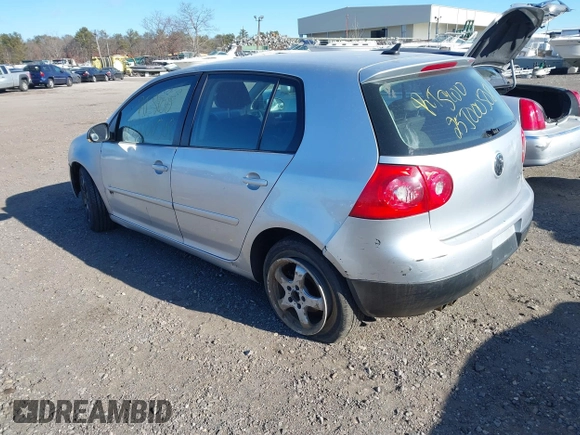 2007 Volkswagen Rabbit with VIN WVWDR71K67W052451, listed as a IAAI auction lot 41343935 with Not provided miles and . Bid and sale history available at DreamBid. Image 3.