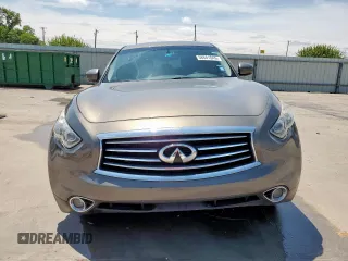 2015 Infiniti QX70 with VIN JN8CS1MW1FM481491, listed as a Copart auction lot 58841045 with 196,155 mi miles and Salvage title. Bid and sale history available at DreamBid. Image 5.