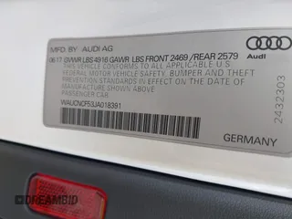 2018 Audi A5 Sportback Prestige z VIN WAUCNCF53JA018391, wystawiony jako IAAI lot #42350981 z przebiegiem 64 620 mil mil oraz . Historia ofert i sprzedaży dostępna na DreamBid. Obrazek 9.