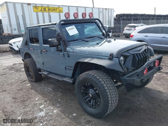 2015 Jeep Wrangler Unlimited Sport with VIN 1C4HJWDG9FL530808, listed as a IAAI auction lot 41838845 with 45,988 mi miles. Bid and sale history available at carsss.com. Image 1.