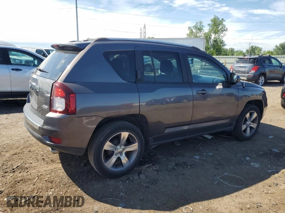 2017 Jeep Compass High Altitude with VIN 1C4NJCEB0HD185363, listed as a Copart auction lot 62654125 with 106,570 mi miles and Clean title. Bid and sale history available at DreamBid. Image 3.
