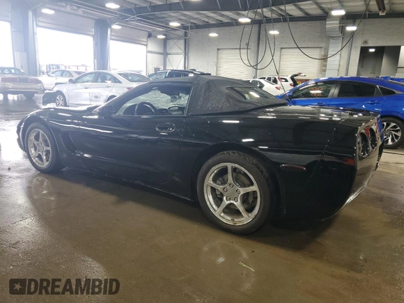 2002 Chevrolet Corvette with VIN 1G1YY32G425105016, listed as a Copart auction lot 58575714 with 33,152 mi miles and Salvage Title. Bid and sale history available at carsss.com. Image 2.