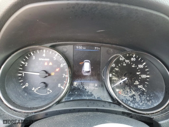 2018 Nissan Rogue S with VIN KNMAT2MT8JP579386, listed as a Copart auction lot 47243485 with 106,759 mi miles and Salvage Title. Bid and sale history available at carsss.com. Image 9.