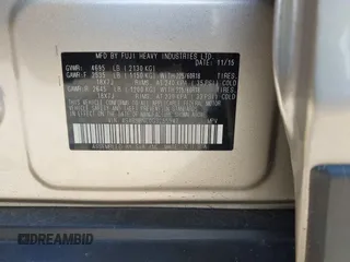 2016 Subaru Outback Limited с VIN 4S4BSBNC0G3255947, выставлен на аукционе IAAI как лот 42217059 с пробегом 59 479 миль миль и . История ставок и продаж доступна на DreamBid. Изображение 9.