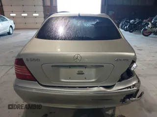 2003 Mercedes-Benz S 500 with VIN WDBNG84J93A360917, listed as a IAAI auction lot 39171730 with 134,495 mi miles and . Bid and sale history available at DreamBid. Image 16.