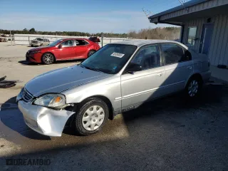 2000 Honda Civic VP with VIN 2HGEJ6614YH536447, listed as a Copart auction lot 46506085 with 302,724 mi miles and Salvage Title. Bid and sale history available at carsss.com. Image 1.