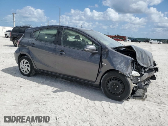 2015 Toyota Prius One with VIN JTDKDTB36F1100354, listed as a Copart auction lot 53372475 with 90,415 mi miles and Non Repairable. Bid and sale history available at carsss.com. Image 4.