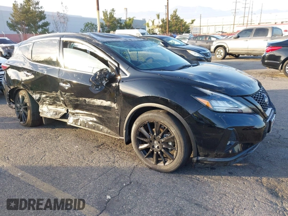 2023 Nissan Murano SV with VIN 5N1AZ2BJXPC115124, listed as a IAAI auction lot 41081274 with 36,499 mi miles and . Bid and sale history available at DreamBid. Image 1.