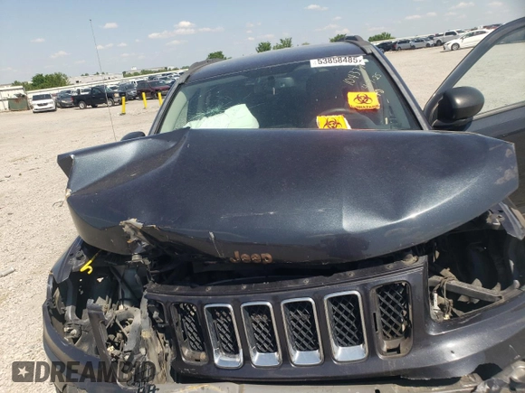 2016 Jeep Compass Sport with VIN 1C4NJCBA8GD524588, listed as a Copart auction lot 53858485 with 137,396 mi miles and Non repairable. Bid and sale history available at DreamBid. Image 12.