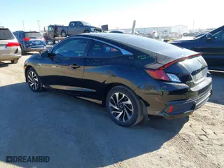 2017 Honda Civic Coupe LX with VIN 2HGFC4A52HH308024, listed as a IAAI auction lot 41458520 with 57,588 mi miles. Bid and sale history available at carsss.com. Image 3.
