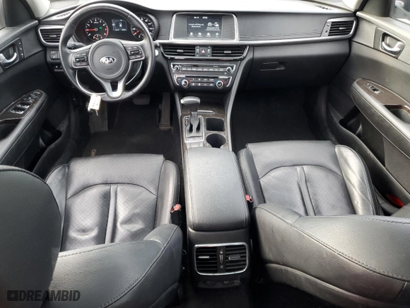 2018 Kia Optima EX with VIN 5XXGU4L32JG227769, listed as a Copart auction lot 48283665 with 43,638 mi miles and Salvage Title. Bid and sale history available at carsss.com. Image 8.
