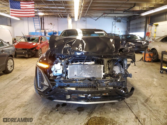 2023 Cadillac LYRIQ RWD Luxury with VIN 1GYKPMRKXPZ002144, listed as a Copart auction lot 49742274 with 0 mi miles and Salvage Title. Bid and sale history available at carsss.com. Image 5.