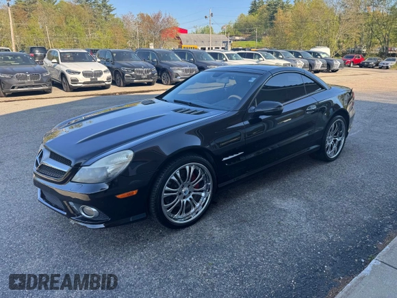 2009 Mercedes-Benz SL 550 with VIN WDBSK71F69F148290, listed as a Copart auction lot 65278595 with 161,833 mi miles and Clean title. Bid and sale history available at DreamBid. Image 2.
