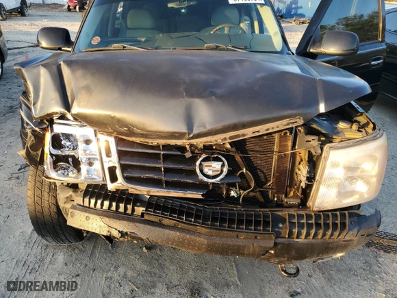 2005 Cadillac Escalade with VIN 1GYEC63N55R201378, listed as a Copart auction lot 87163704 with 153,771 mi miles and Salvage Title. Bid and sale history available at carsss.com. Image 12.