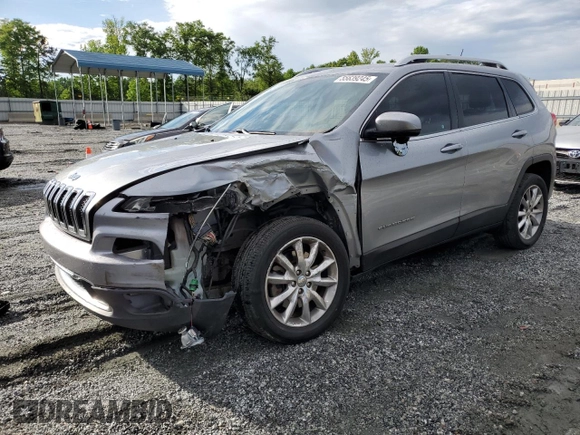 2016 Jeep Cherokee Limited z VIN 1C4PJLDB2GW164852, wystawiony jako Copart lot #55639245 z przebiegiem 161 841 mil mil oraz Szkoda całkowita • Salvage title. Historia ofert i sprzedaży dostępna na DreamBid. Obrazek 1.