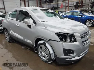 2016 Chevrolet Trax LS with VIN 3GNCJKSBXGL273116, listed as a IAAI auction lot 41385976 with 67,932 mi miles. Bid and sale history available at carsss.com. Image 1.