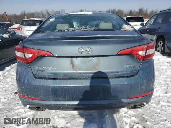 2017 Hyundai Sonata Sport with VIN 5NPE34AF0HH439270, listed as a Copart auction lot 89333675 with 194,457 mi miles and Salvage Title. Bid and sale history available at DreamBid. Image 6.