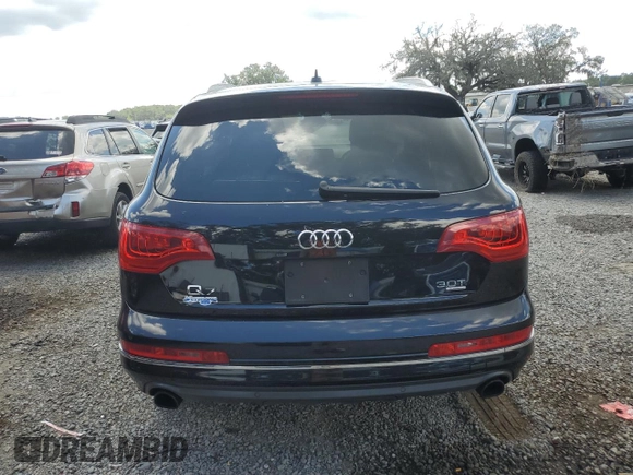 2015 Audi Q7 Premium Plus with VIN WA1LGAFE7FD005306, listed as a Copart auction lot 56751455 with 103,688 mi miles and Clean Title. Bid and sale history available at DreamBid. Image 6.