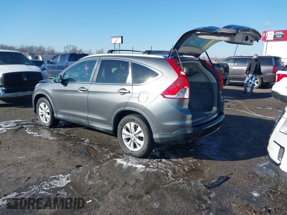 2013 Honda CR-V EX-L with VIN 2HKRM3H78DH500494, listed as a IAAI auction lot 41747954 with 170,676 mi miles and . Bid and sale history available at carsss.com. Image 3.