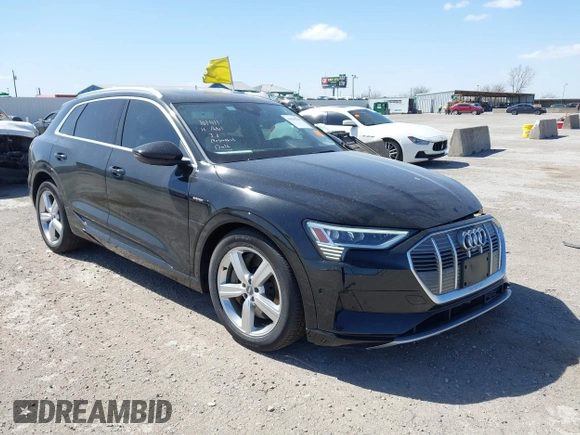 2019 Audi e-tron Prestige with VIN WA1VAAGE6KB020622, listed as a IAAI auction lot 41830236 with 32,835 mi miles and . Bid and sale history available at DreamBid. Image 1.