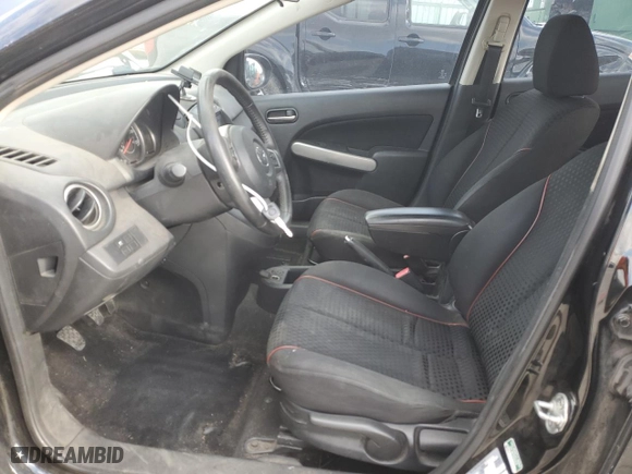 2012 Mazda Mazda2 Touring with VIN JM1DE1LY2C0135317, listed as a Copart auction lot 89382995 with 158,547 mi miles and Salvage Title. Bid and sale history available at carsss.com. Image 7.