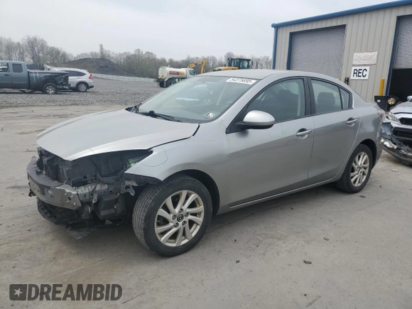 2013 Mazda 3 i Touring with VIN JM1BL1VP3D1826157, listed as a Copart auction lot 54375695 with 107,871 mi miles and Salvage Title. Bid and sale history available at DreamBid. Image 1.