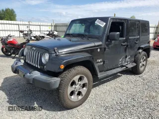 2018 Jeep Wrangler Unlimited Sahara with VIN 1C4BJWEG0JL841864, listed as a Copart auction lot 65400245 with 61,039 mi miles and Salvage title. Bid and sale history available at DreamBid. Image 1.