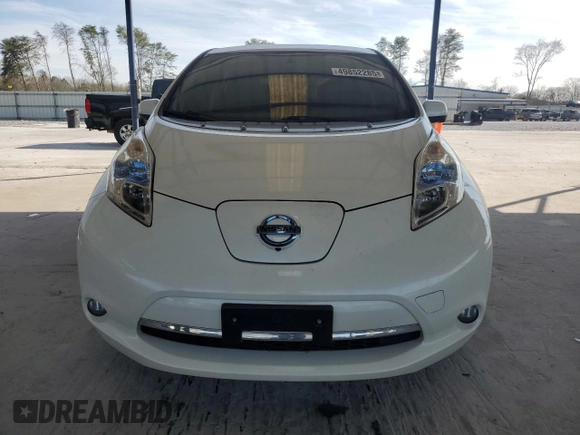 2015 Nissan LEAF SV with VIN 1N4AZ0CP9FC330185, listed as a Copart auction lot 49852285 with 93,056 mi miles and Salvage Title. Bid and sale history available at carsss.com. Image 5.