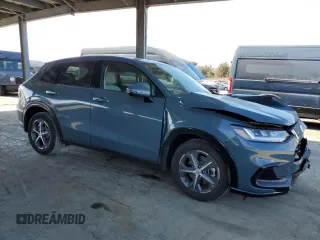 2025 Honda HR-V EX-L with VIN 3CZRZ1H71SM714007, listed as a Copart auction lot 50910245 with 1,239 mi miles and Salvage Title. Bid and sale history available at carsss.com. Image 4.